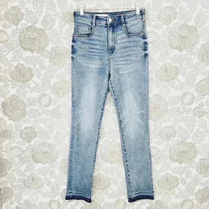 Anthropologie Pilcro Mid Rise Cigarette Raw hem Women's Jeans 26 1903